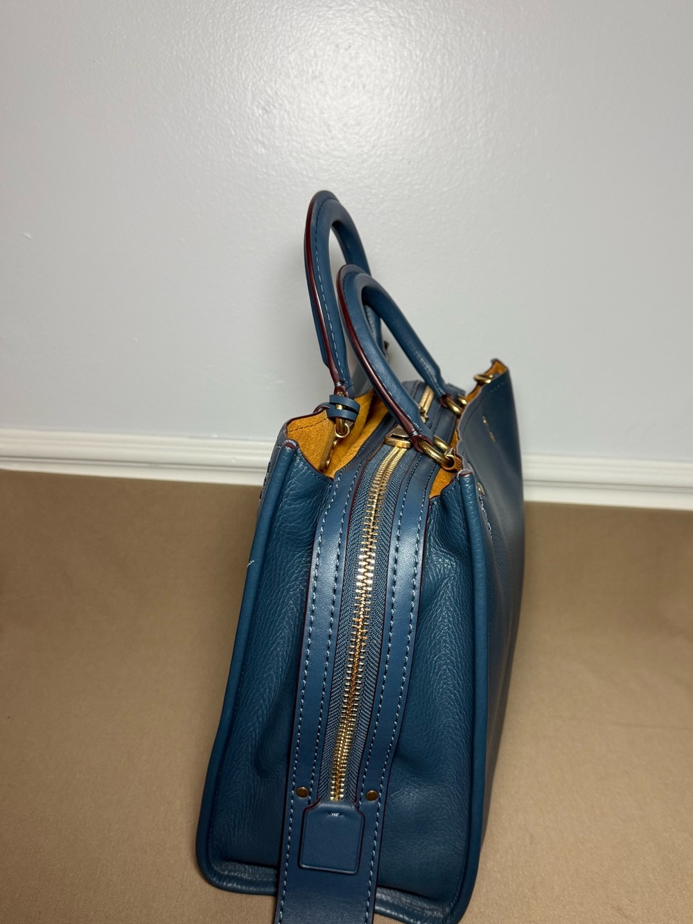 ✨ Coach 1941 Rogue Satchel - Glovetanned Leather - Style 20315 ✨Denim Colorway - Picture 5 of 13